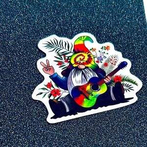 Gnome Hippie Trippy Psychedelic Lava Lamp 60s 70s Stoner Aesthetic Sticker